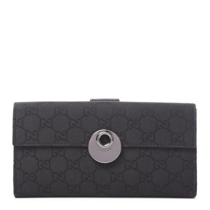 Gucci Monogram Eclipse Continental Wallet Black 1 of 7