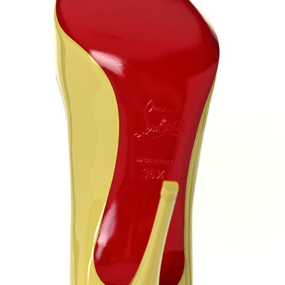 Christian Louboutin Patent Hot Chick 100 Pumps 36.5 Citrus 8 of 11