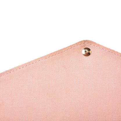Louis Vuitton Damier Azur Pochette Felicie Chain Wallet Rose Ballerine 10 of 11