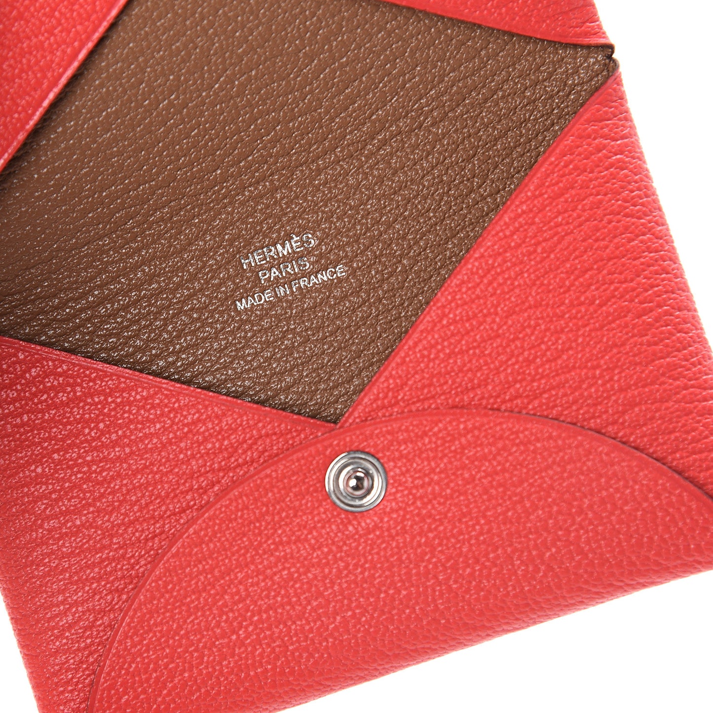 Chevre Mysore Calvi Card Case Rose Texas Quebracho