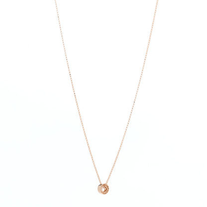 Roberto Coin 18K Rose Gold Symphony Golden Gate Rondel Pendant Necklace 1 of 4