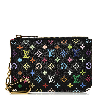 Louis Vuitton Monogram Multicolor Key Pouch Black Grenade 1 of 6