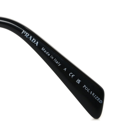 Prada Metal Symbole Triangle Logo Sunglasses SPR A52 Black 5 of 7