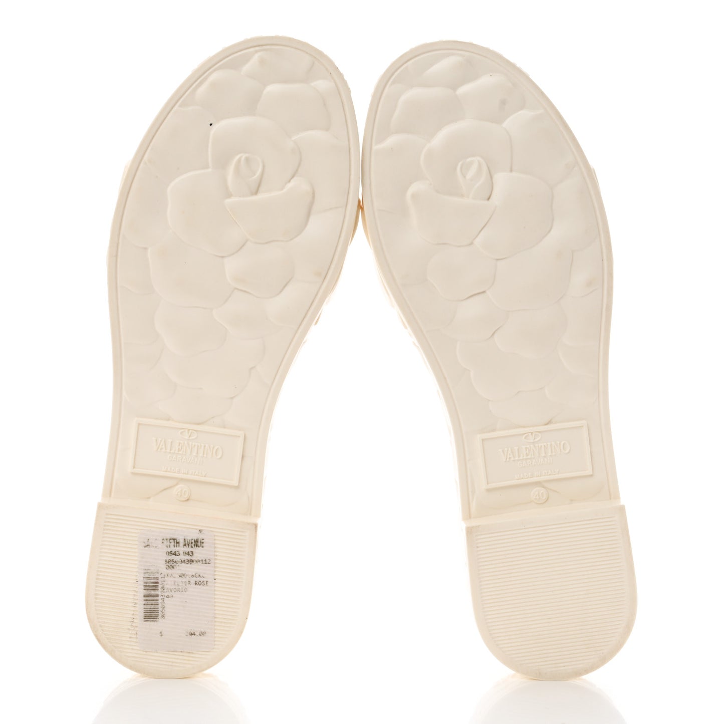 Rubber Atelier 03 Rose Edition 25/40mm Platform Slide Sandals 40 Avorio