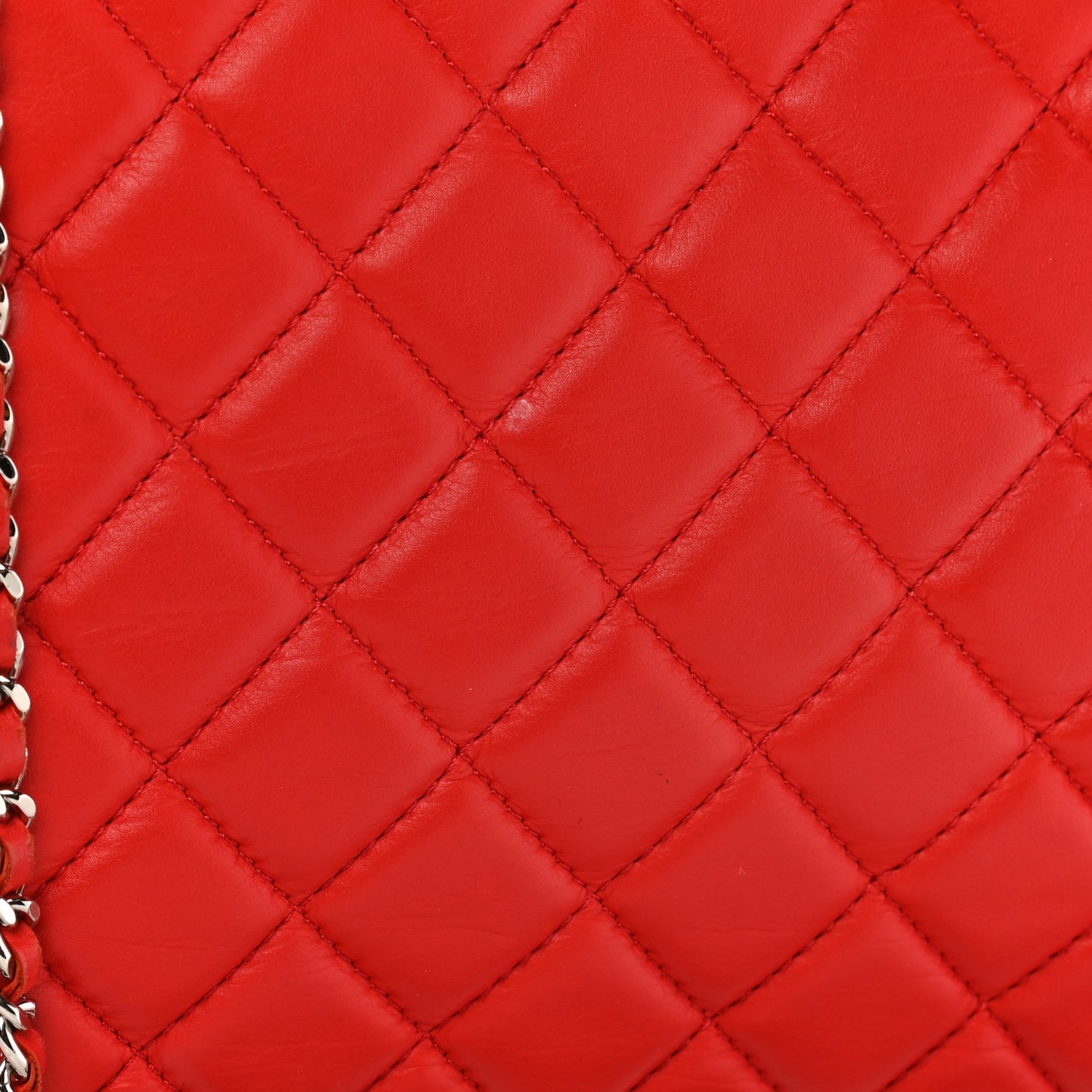 Lambskin Quilted Chanel 3 Maxi Flap Bag Red