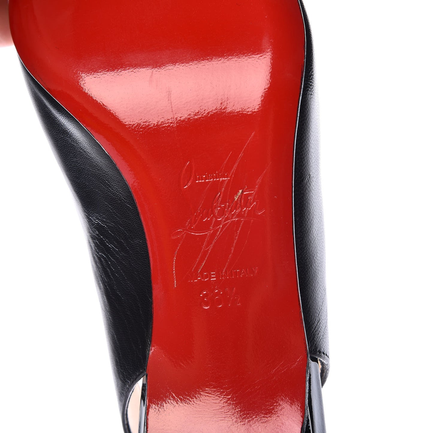 Kid Patent Geo Sling 45 Pumps 36.5 Black
