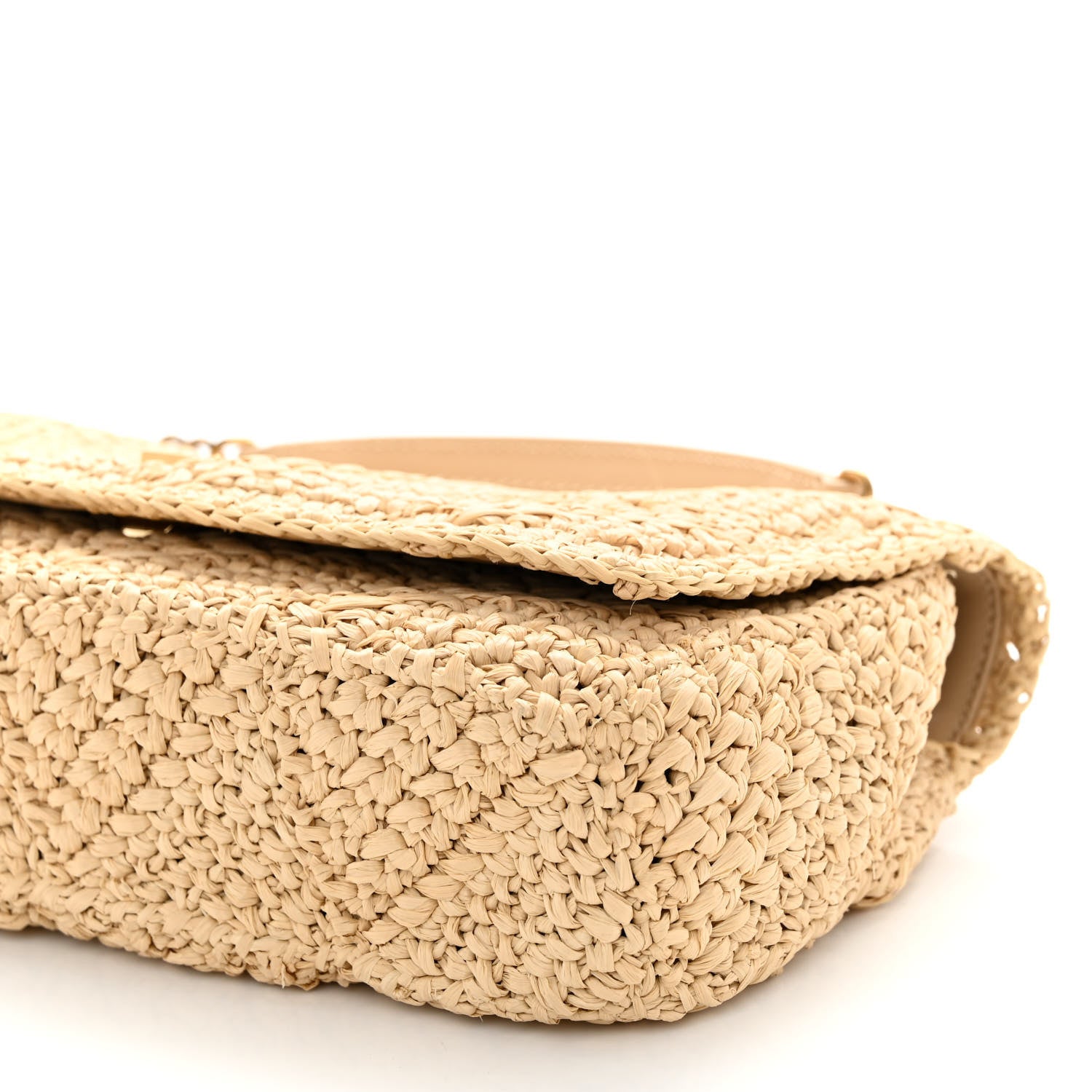 Saint Laurent Raffia Monogram Medium Jamie Natural Avorio 10 of 10
