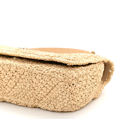 Saint Laurent Raffia Monogram Medium Jamie Natural Avorio 10 of 10