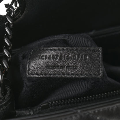Saint Laurent Calfskin Y Quilted Monogram Medium Loulou Chain Satchel Black 7 of 10