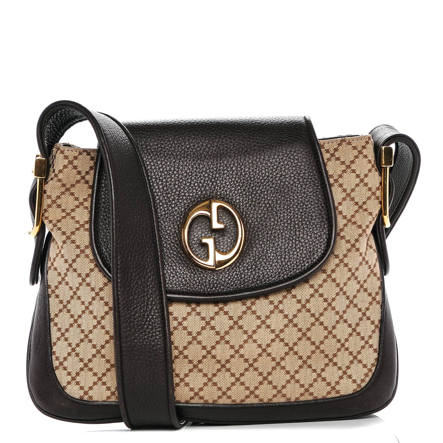 Diamante Cellarius Calfskin Medium 1973 Shoulder Bag Beige Ebony Cocoa