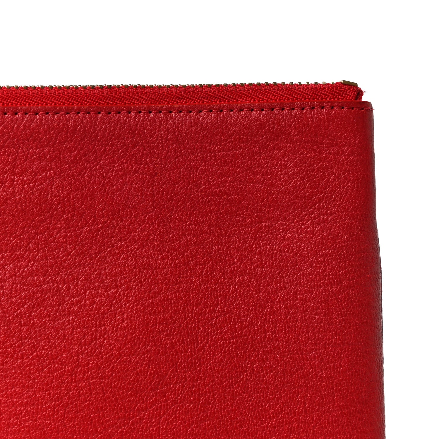 Celine Goatskin Large Trio Crossbody Bag Scarlet 18 of 18
