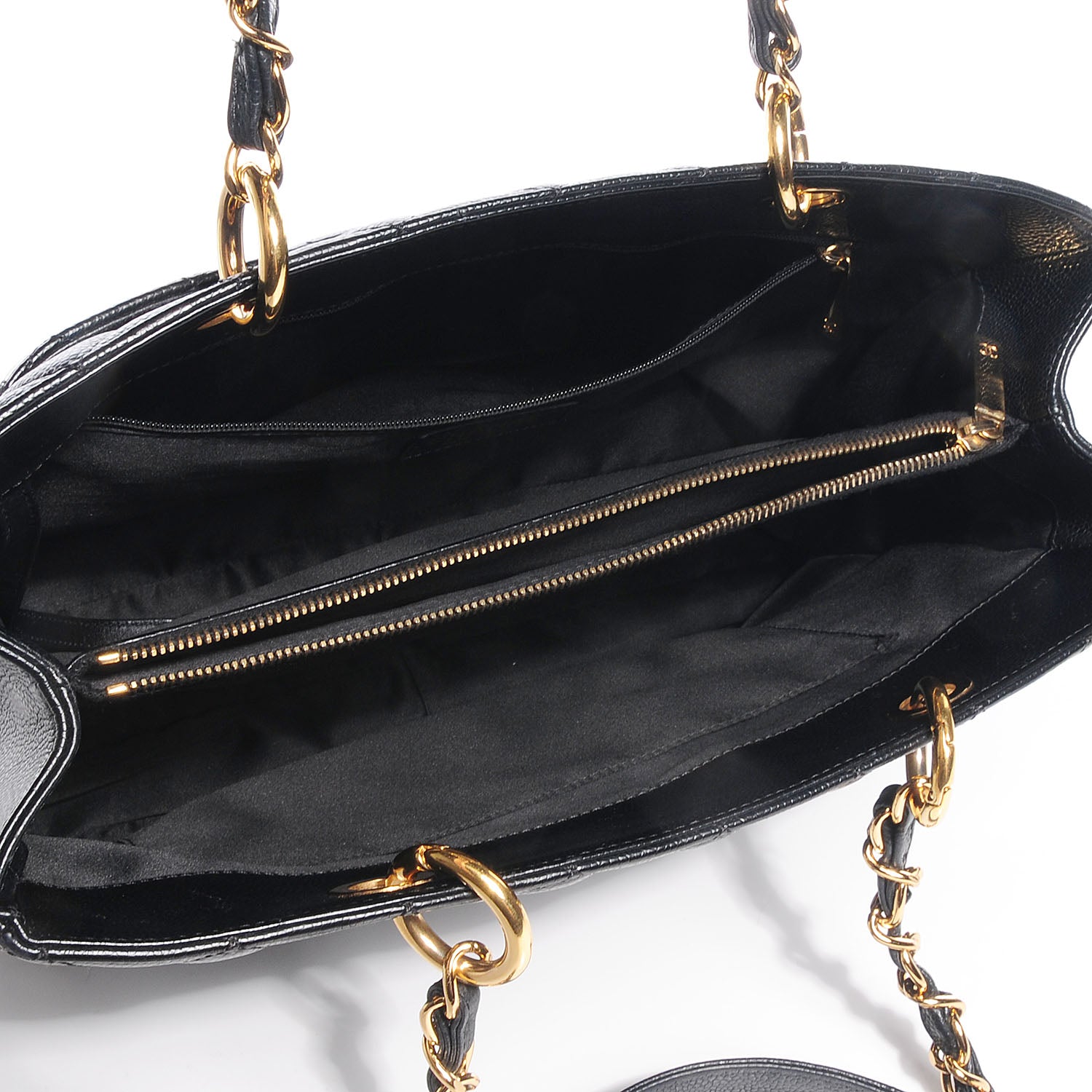 Chanel Caviar Grand Shopping Tote GST Black 5 of 7