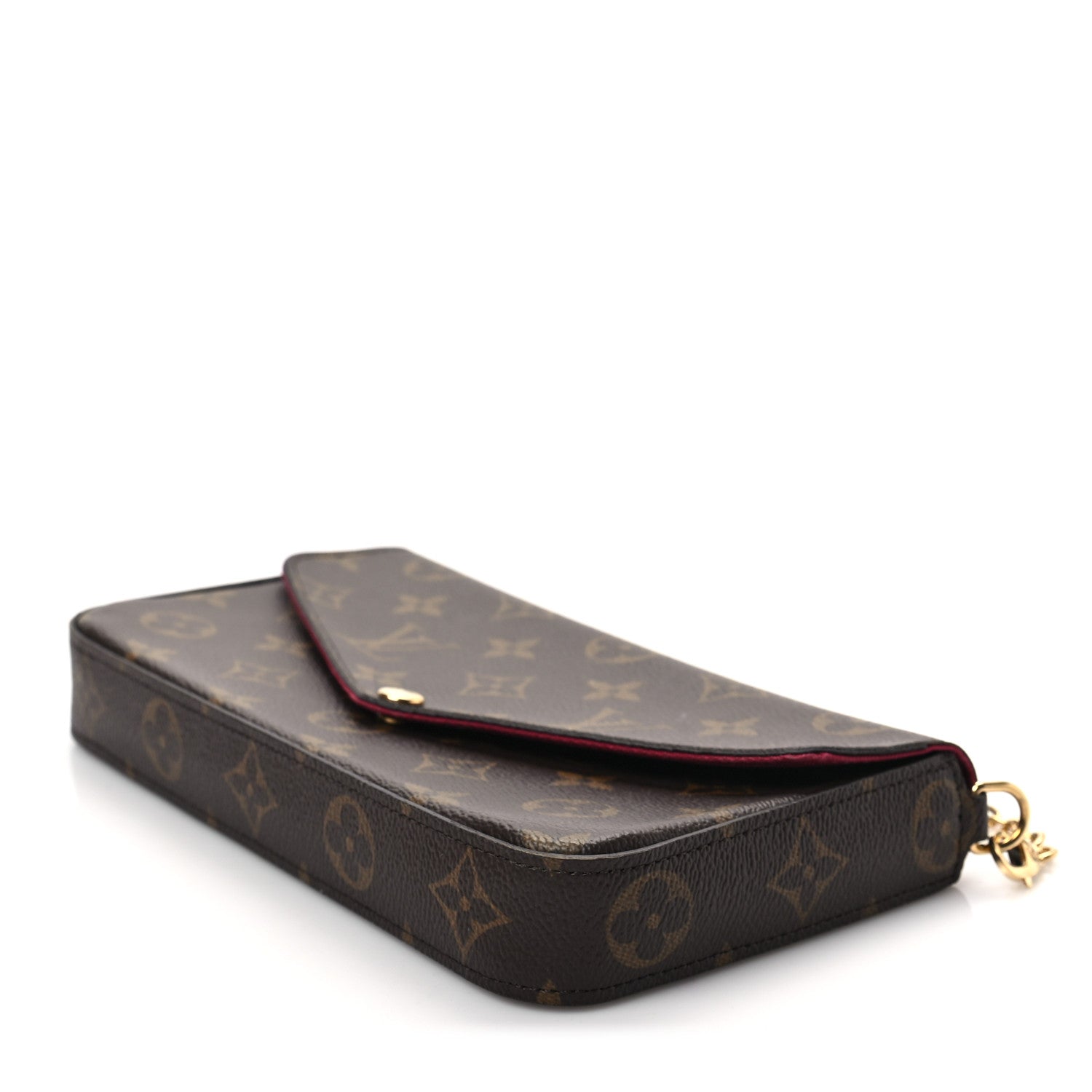 Louis Vuitton Monogram Pochette Felicie Chain Wallet Fuchsia 7 of 7