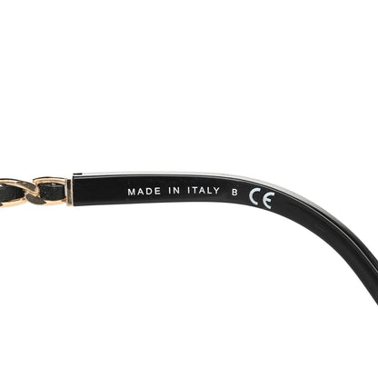 Chanel Lambskin Square Chain Sunglasses 5210-Q Black 6 of 8