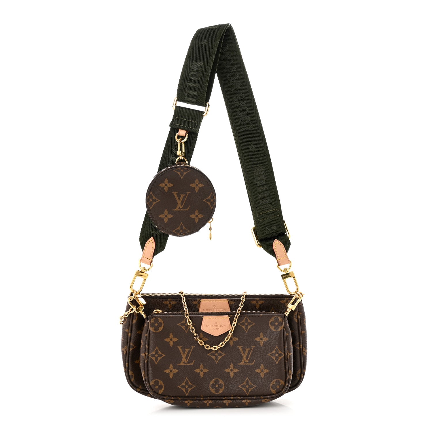 Louis Vuitton Monogram Multi Pochette Accessories Kaki 1 of 13