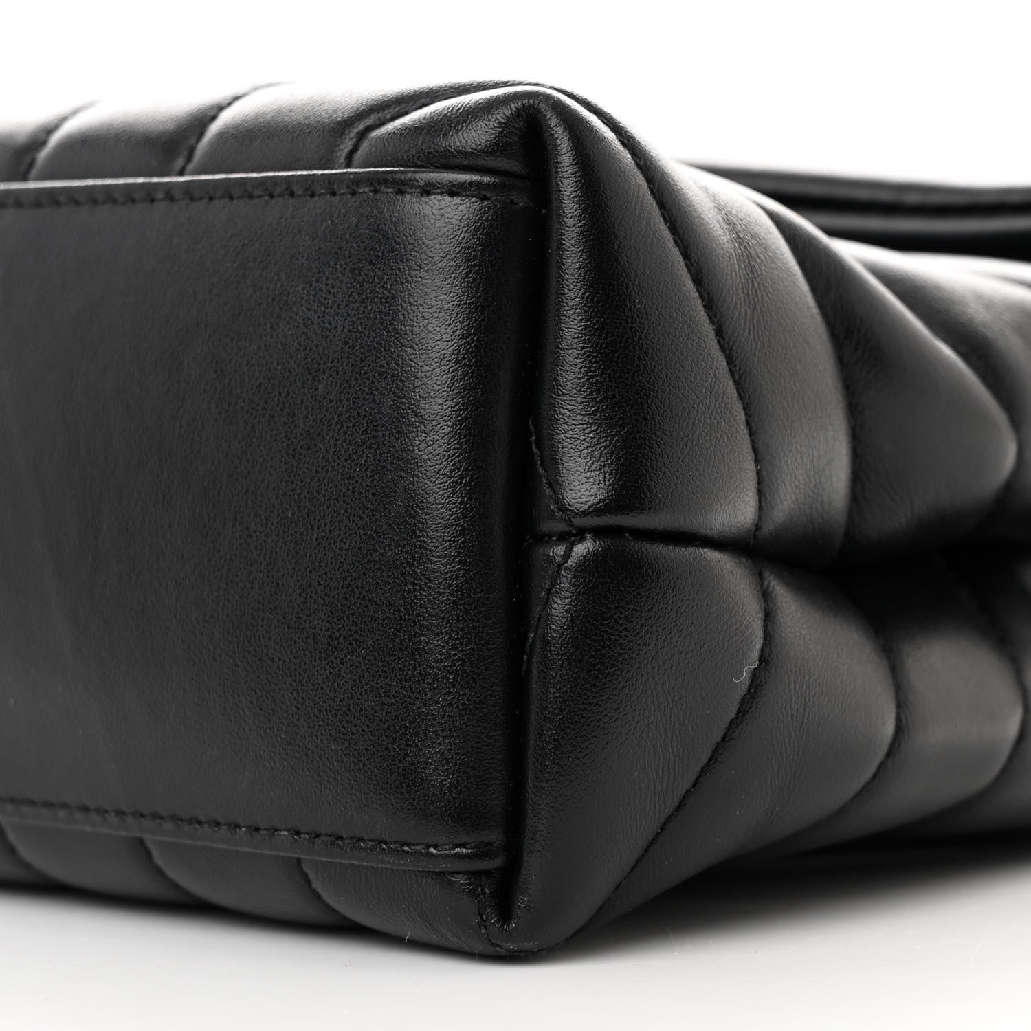 Saint Laurent Calfskin Y Quilted Monogram Monochrome Small Loulou Chain Satchel Black 11 of 12