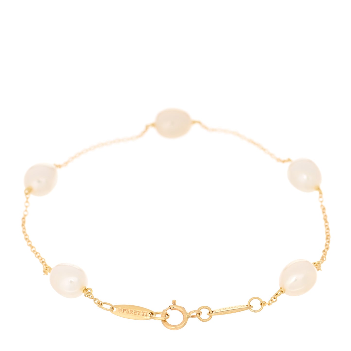 18K Yellow Gold Pearl 6-6.5mm Elsa Peretti Pearls By The Yard Bracelet