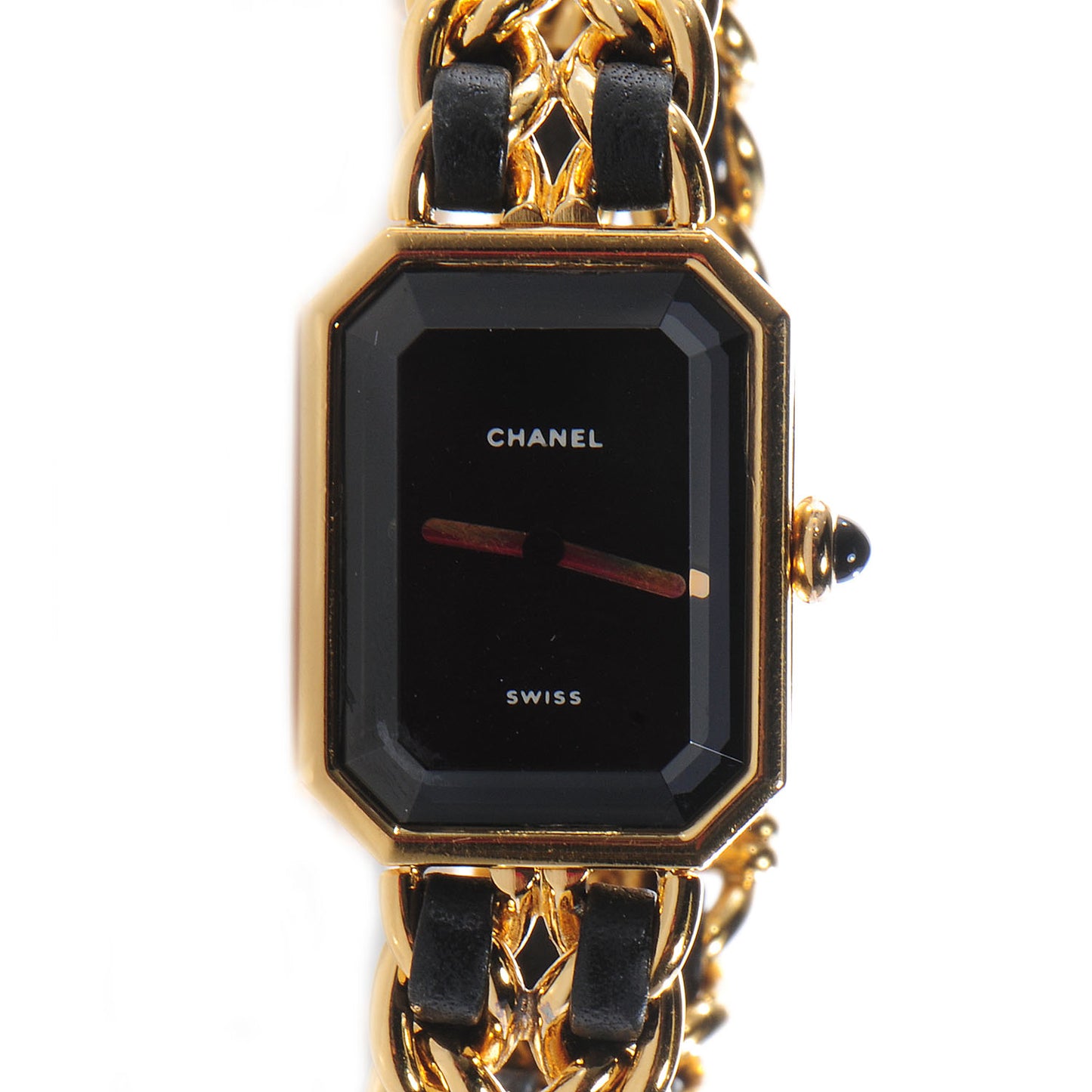 Stainless Steel Lambskin 20mm Chain Premiere Quartz Watch Gold L