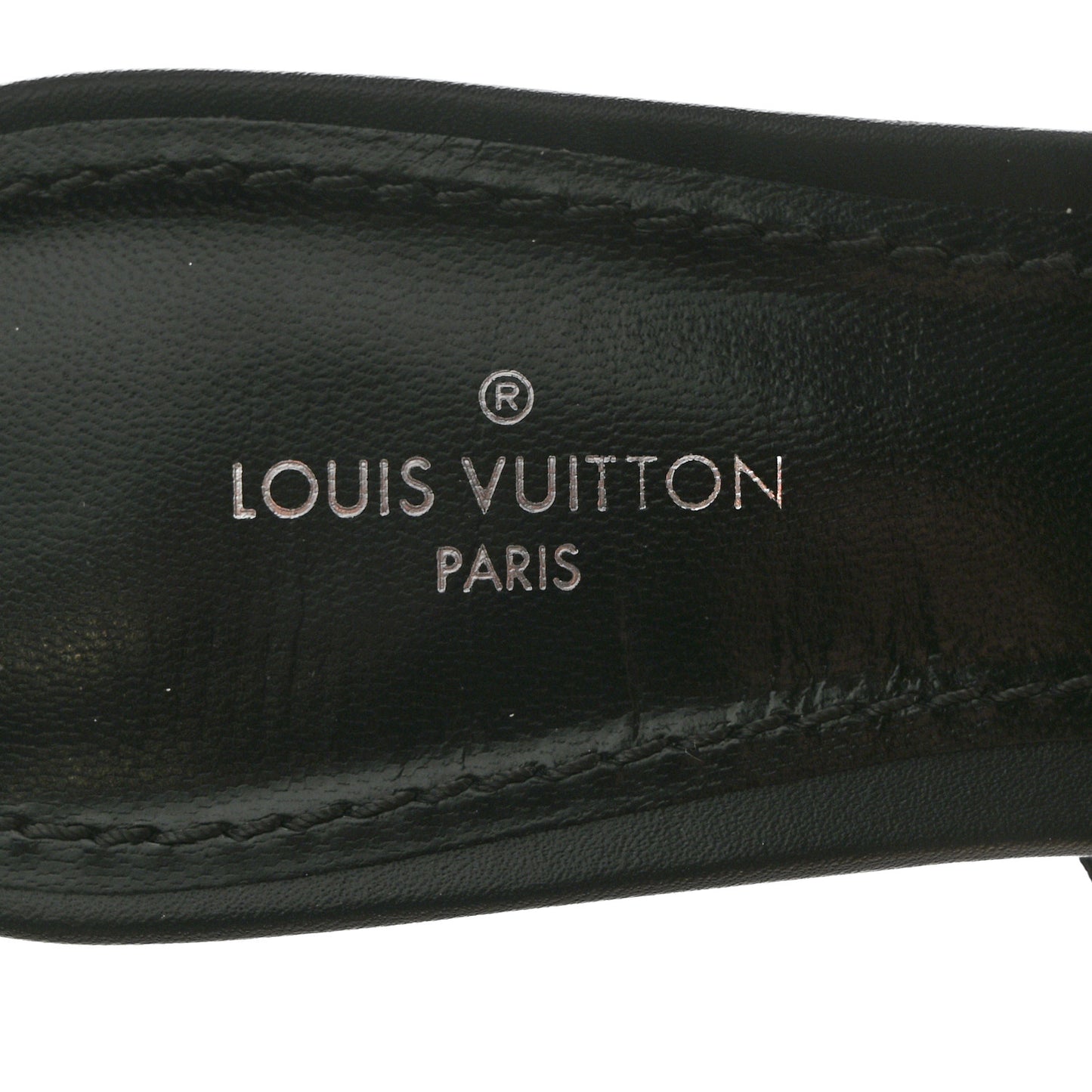 Satin Calfskin Citizen Thong Sandal 36 Black