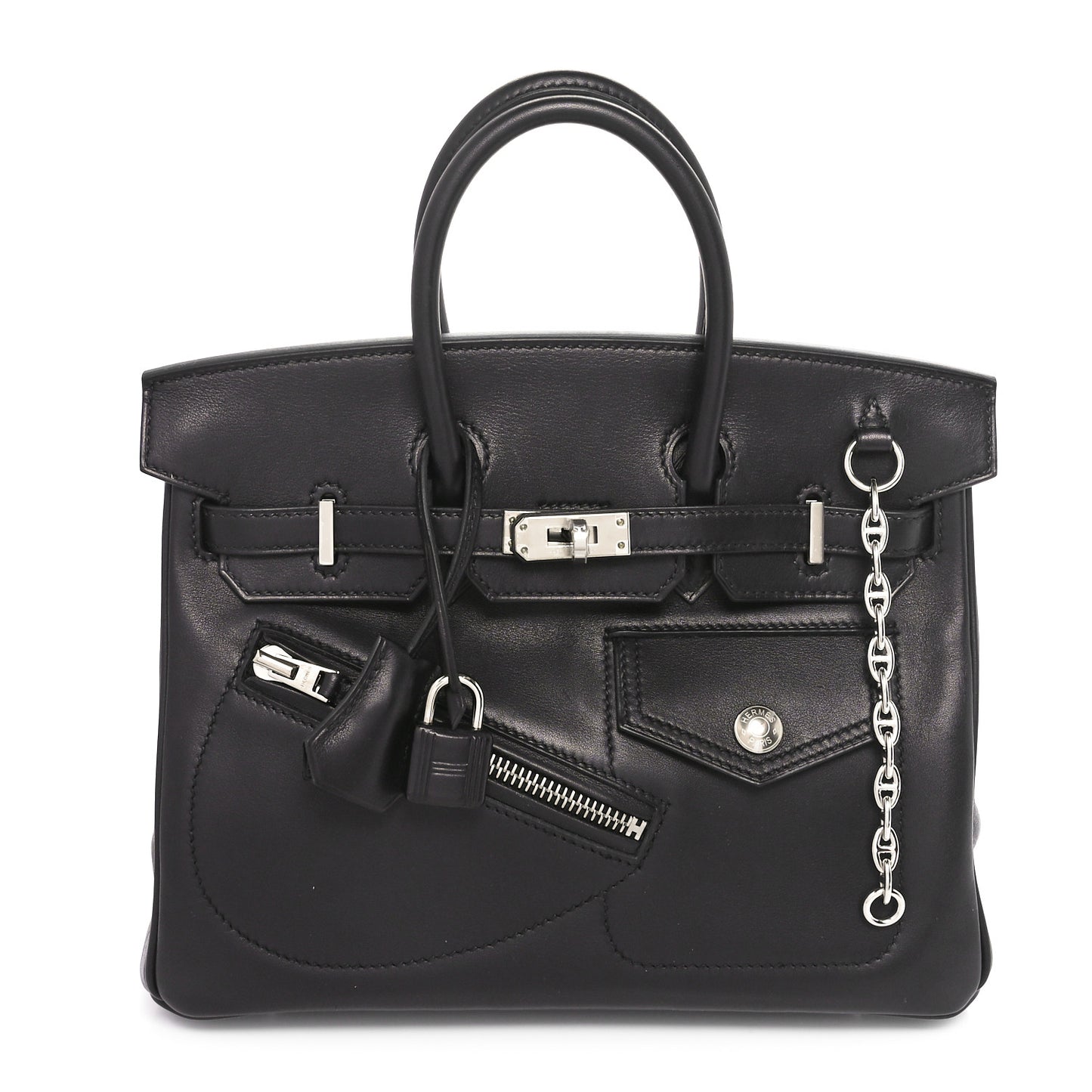 Veau Volupto Rock Birkin 25 Black