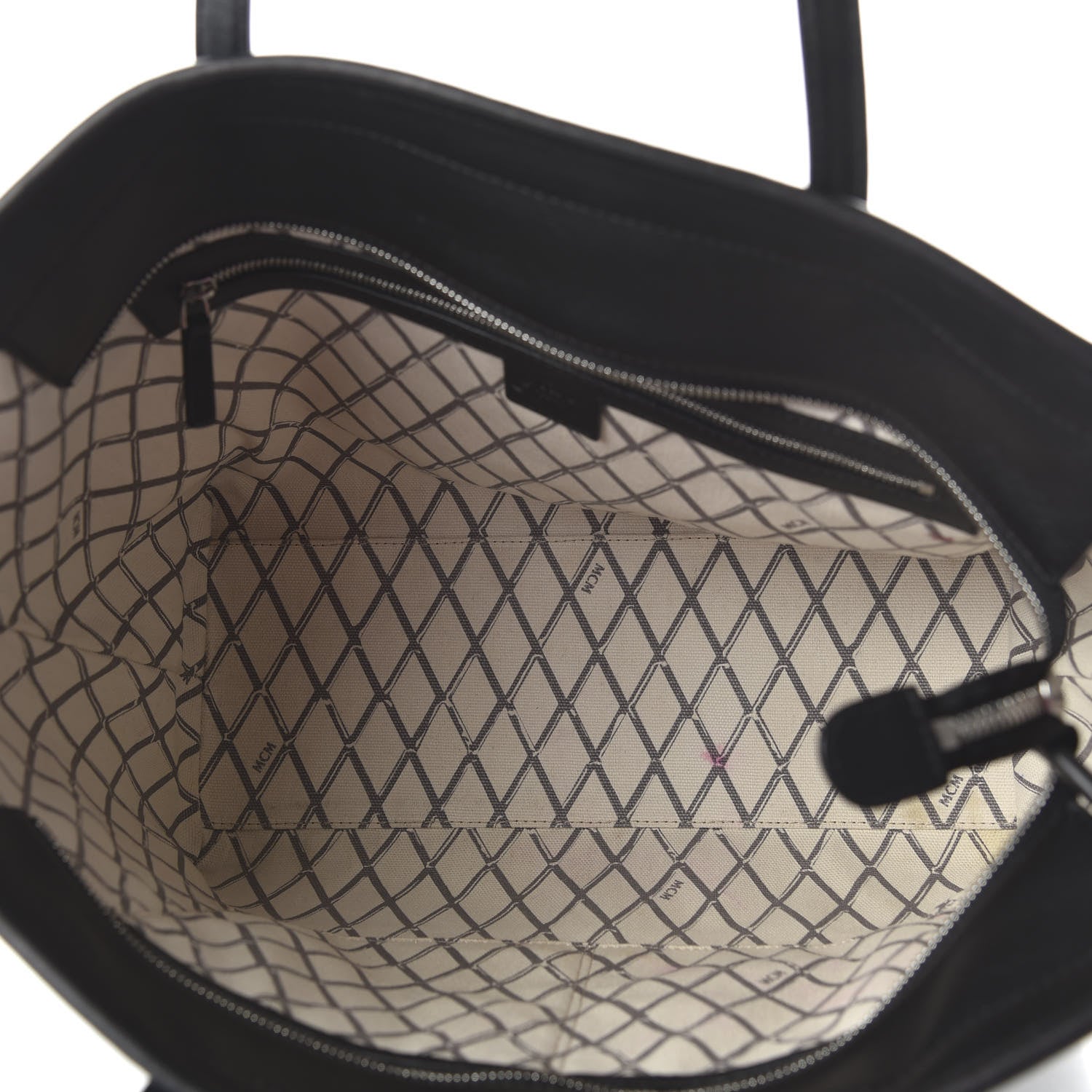 MCM Visetos Toni Shopper Tote Black 5 of 10