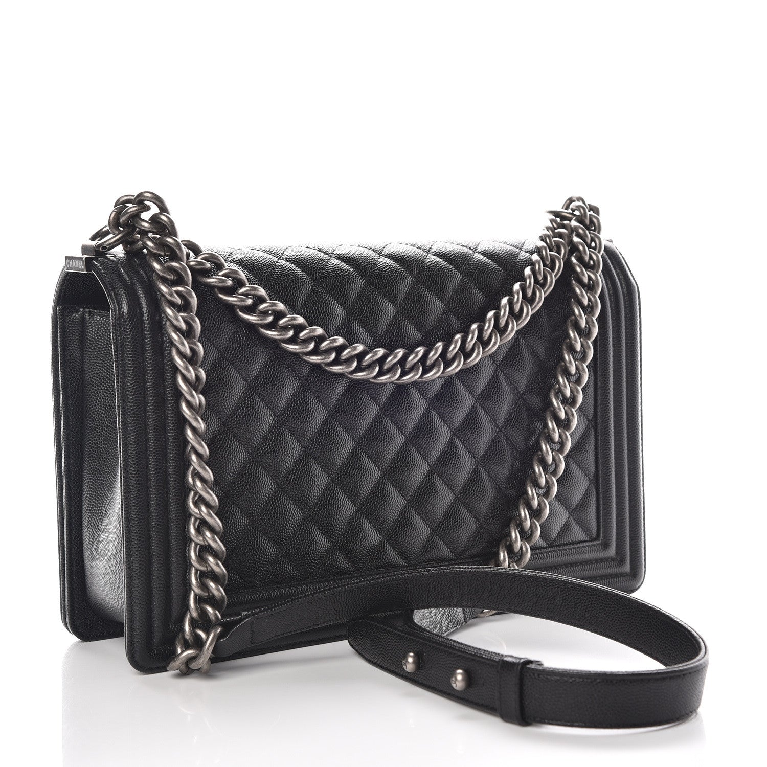 Chanel Caviar Quilted New Medium Boy Flap Black 3 of 9