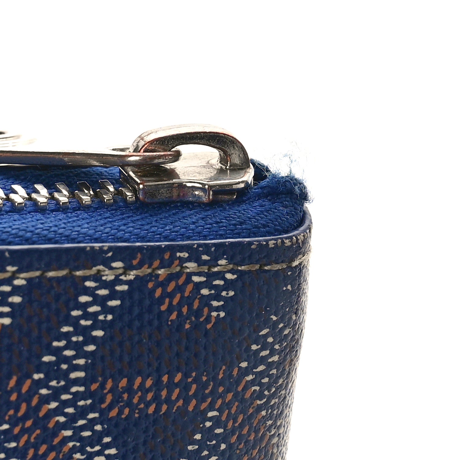 Goyard Goyardine Matignon Zip Around GM Wallet Blue 9 of 11