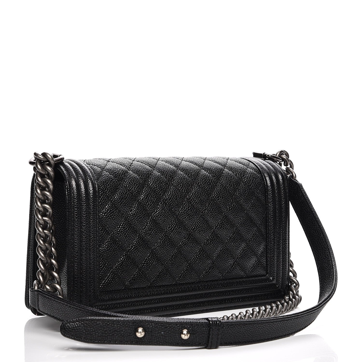 Chanel Caviar Quilted Medium Boy Flap Black 3 of 8
