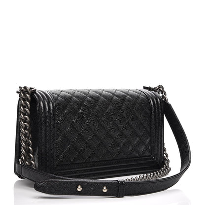 Chanel Caviar Quilted Medium Boy Flap Black 3 of 8