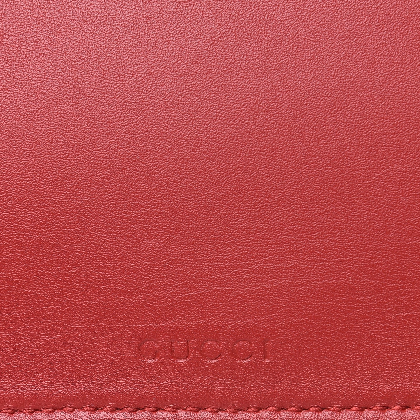GG Supreme Monogram Mystic Cat Large Zip Pouch Red