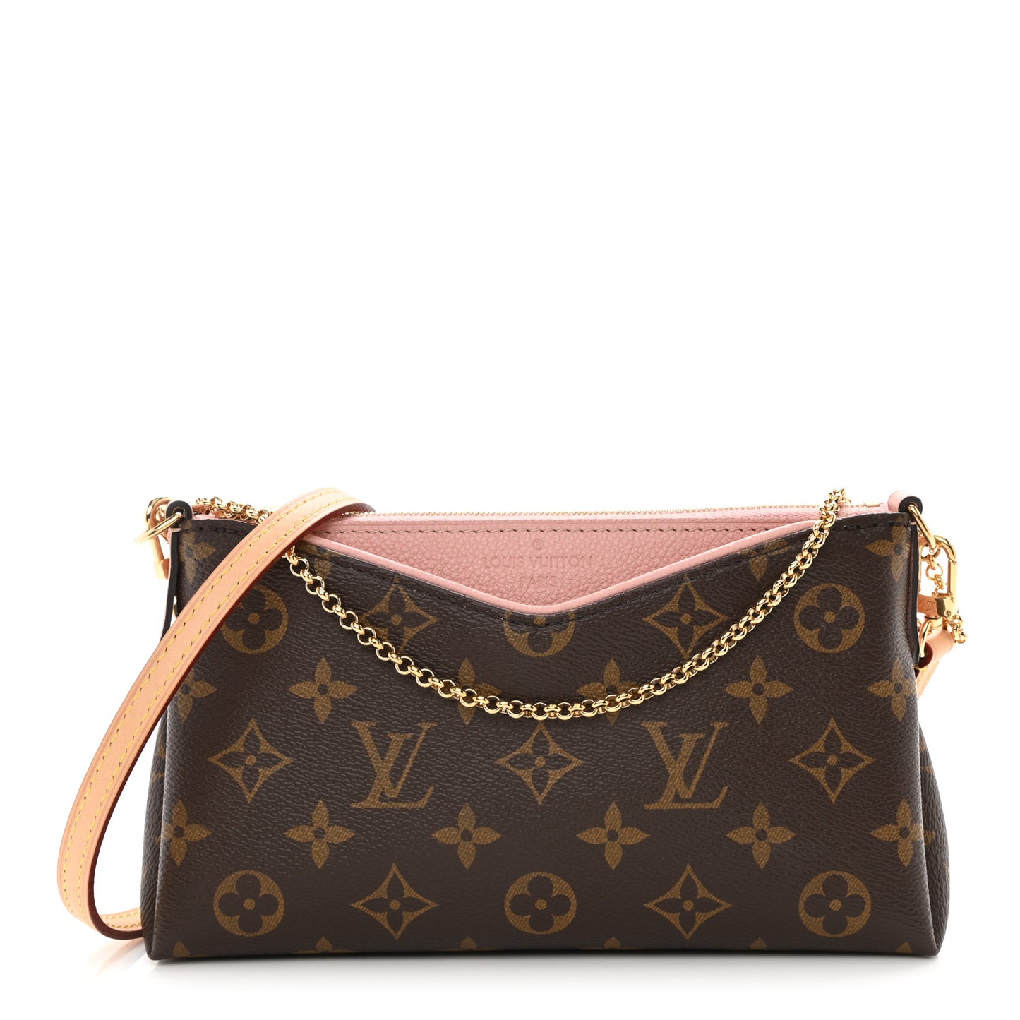 Monogram Pallas Clutch Rose Poudre