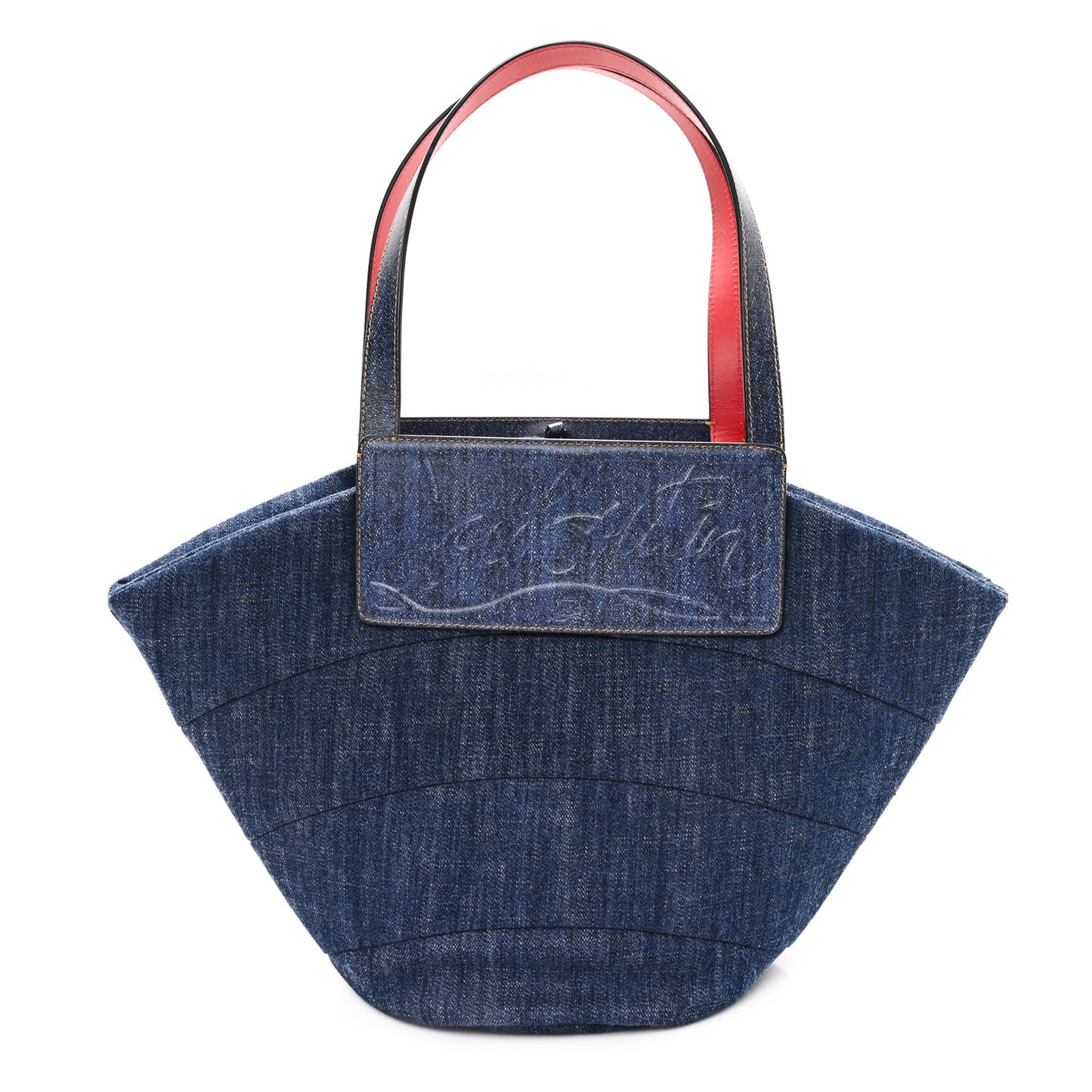 Denim Puffer Loubishore Tote Blue