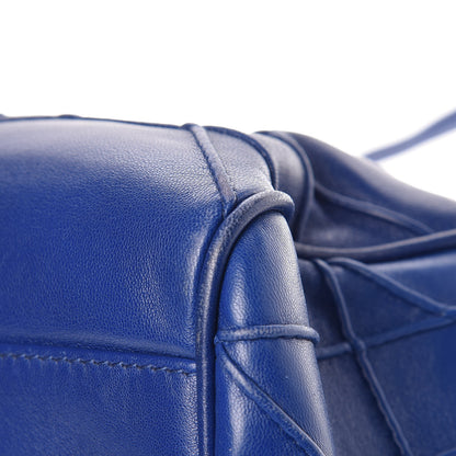 Christian Dior Lambskin Cannage Granville Polochon Blue 15 of 21