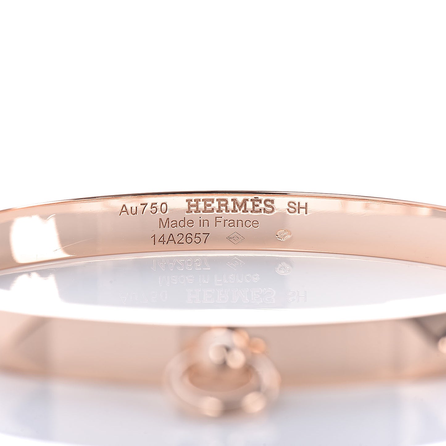 18K Rose Gold PM Collier De Chien Bracelet SH