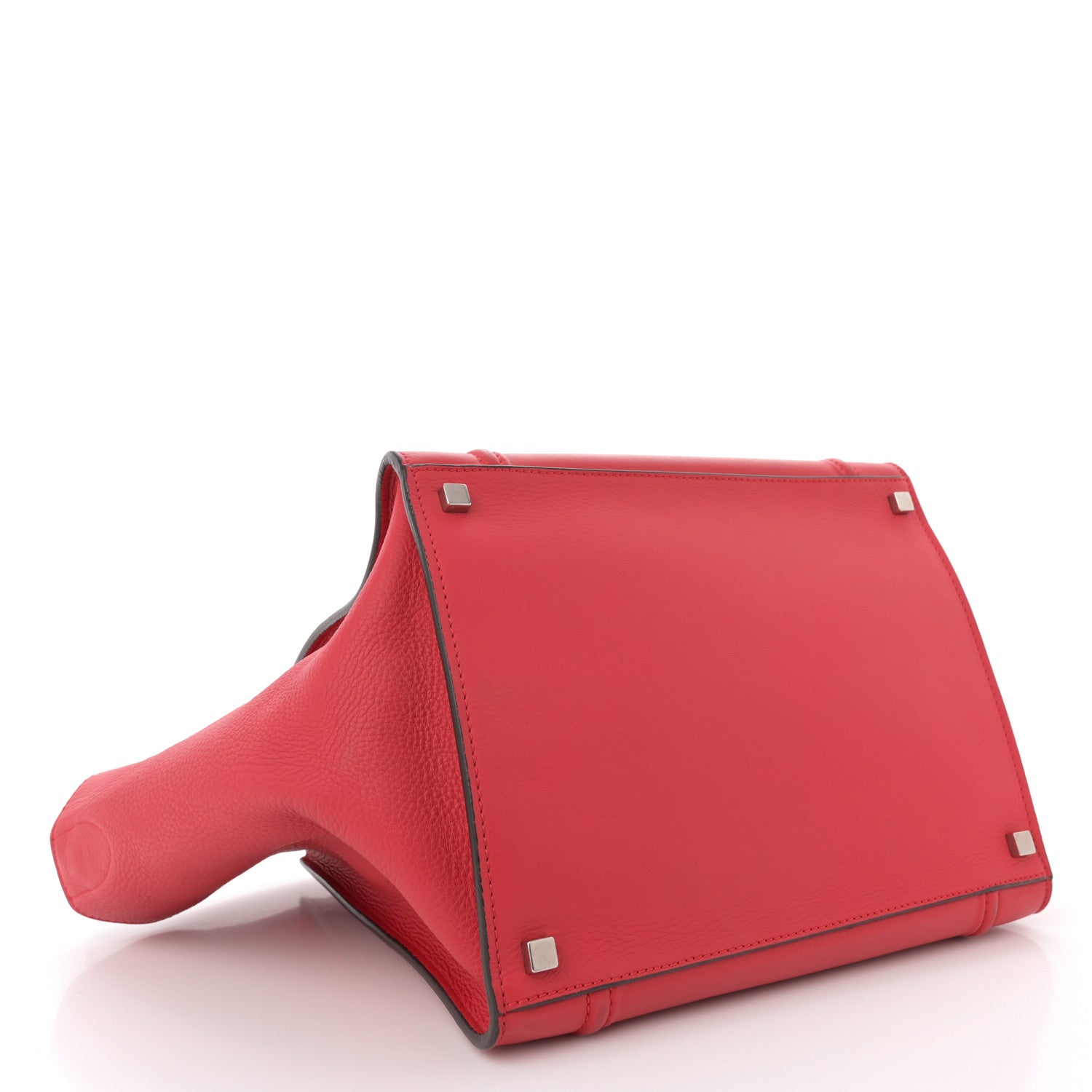 Celine Grained Baby Calfskin Medium Phantom Luggage Vermillion 4 of 11