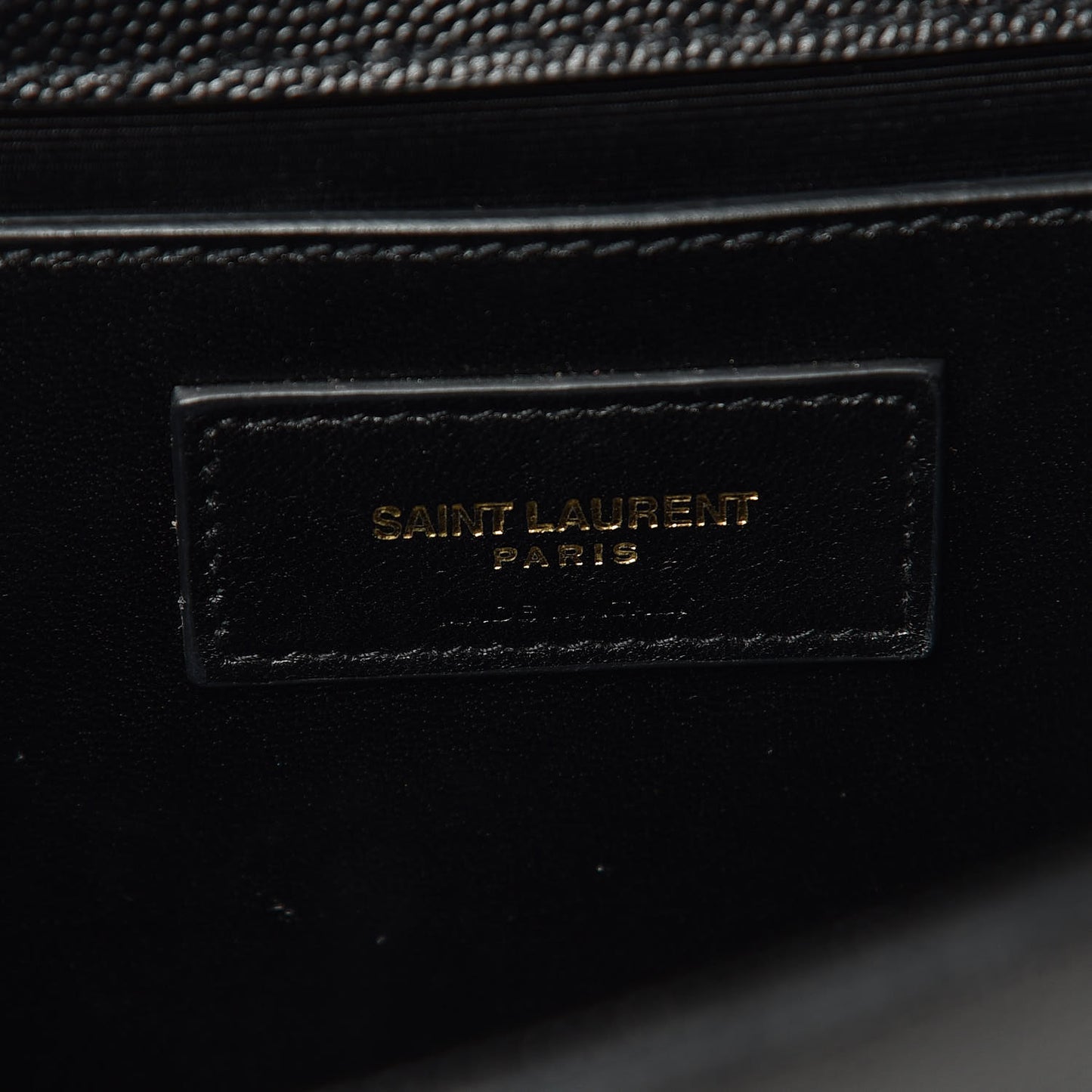 Grain De Poudre Medium Classic Monogram Kate Satchel Black