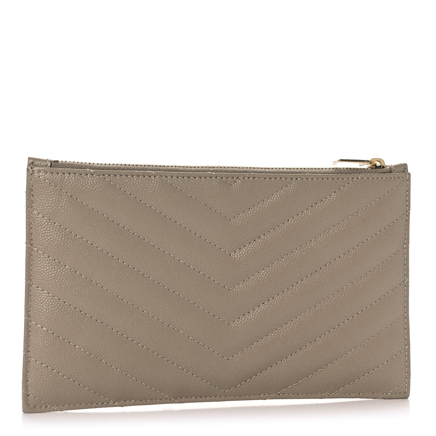 Grain De Poudre Chevron Monogram Bill Pouch Sea Salt