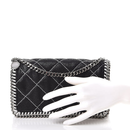 Stella McCartney Shaggy Deer Quilted Falabella Crossbody Bag Black 3 of 8