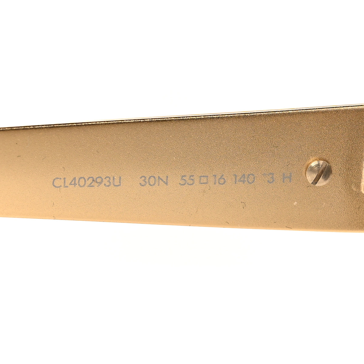 Metal Triomphe Cat Eye Sunglasses CL40293U Gold Green