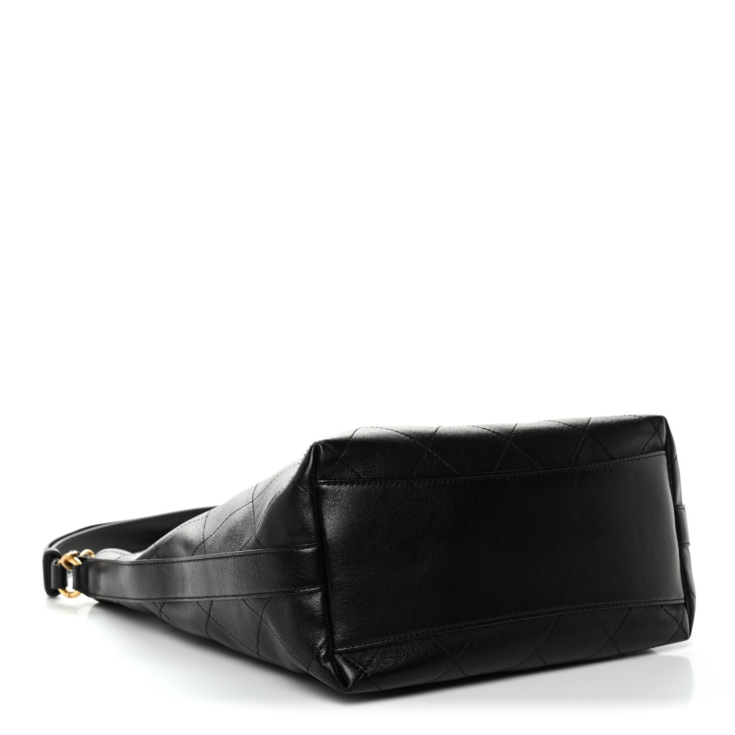 Chanel Shiny Calfskin Quilted Hobo Black 4 of 11