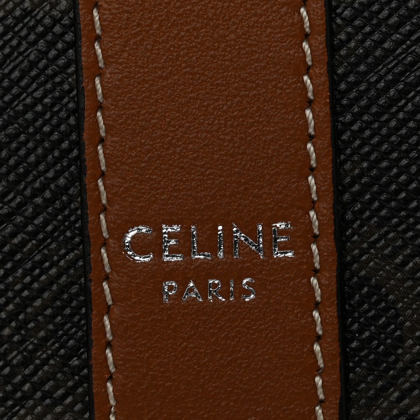 Triomphe Canvas Lambskin Phone Pouch With Flap Tan