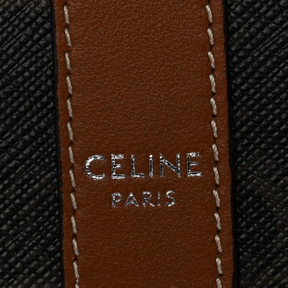 Celine Triomphe Canvas Lambskin Phone Pouch With Flap Tan 6 of 12