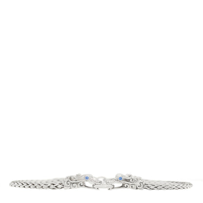 John Hardy Sterling Silver Blue Sapphire Double Dragon Head Legends Naga Bracelet 2 of 5