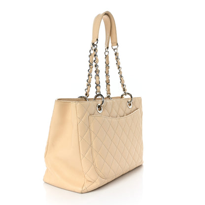 Chanel Caviar Quilted Grand Shopping Tote GST Beige Clair 3 of 14