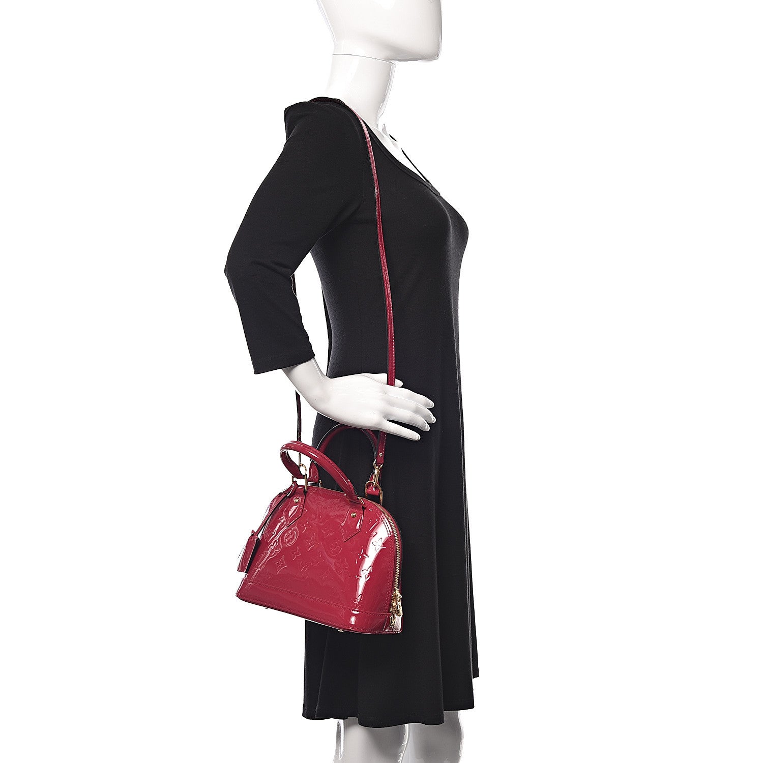 Louis Vuitton Vernis Alma BB Rose Indien 2 of 10