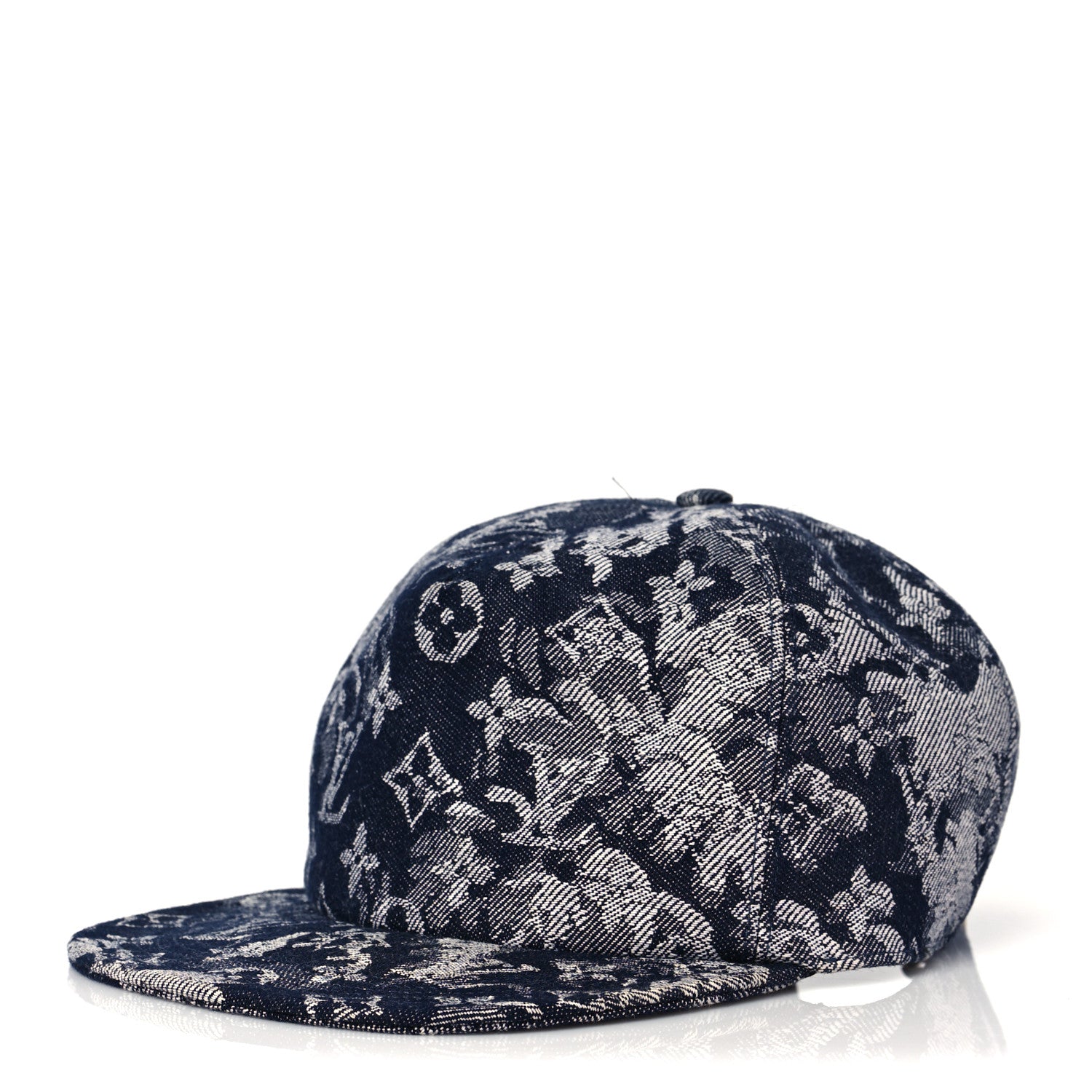 Louis Vuitton Monogram Tapestry Cap 60 Blue 1 of 8