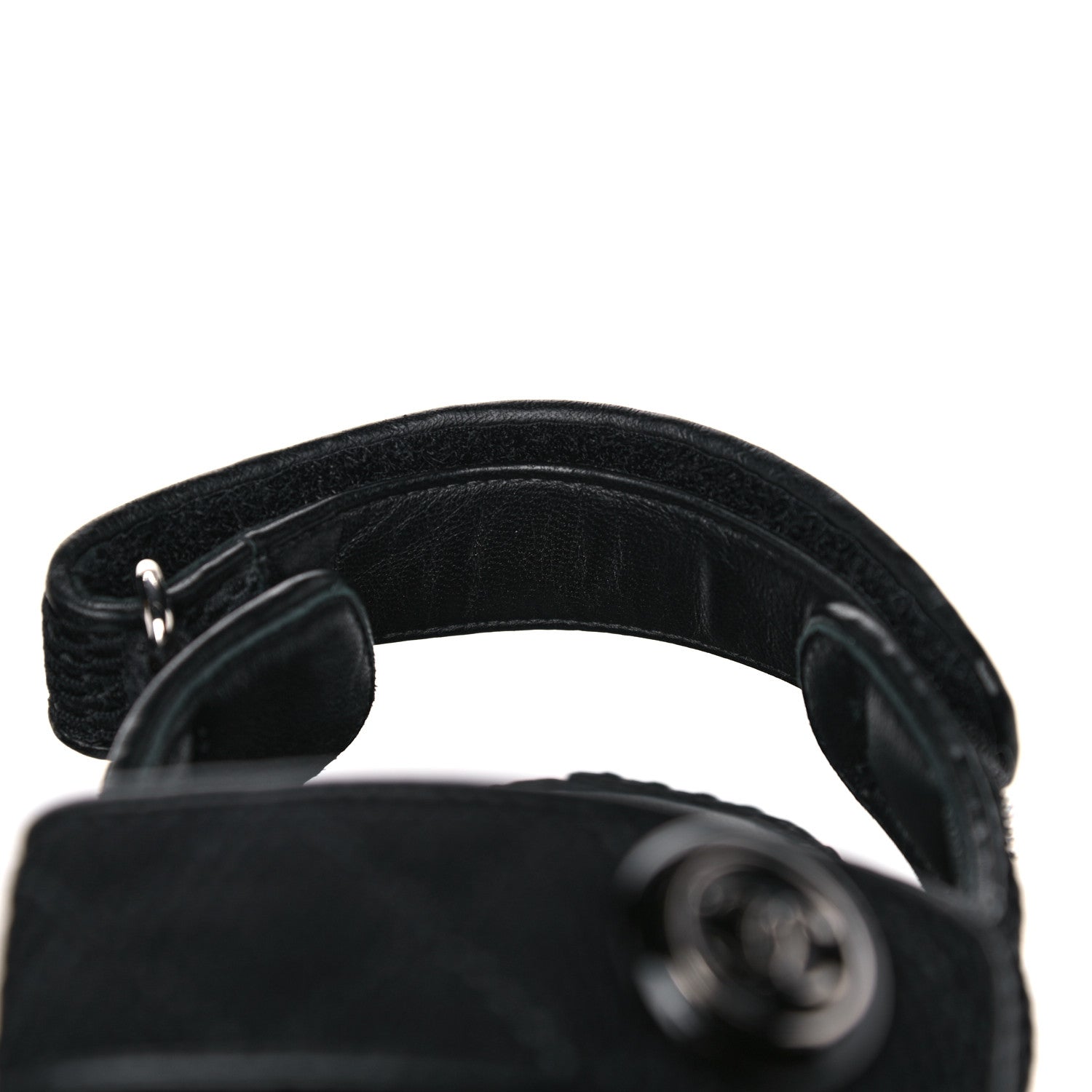 Chanel Fabric Velcro Dad Sandals 38 Black 12 of 13