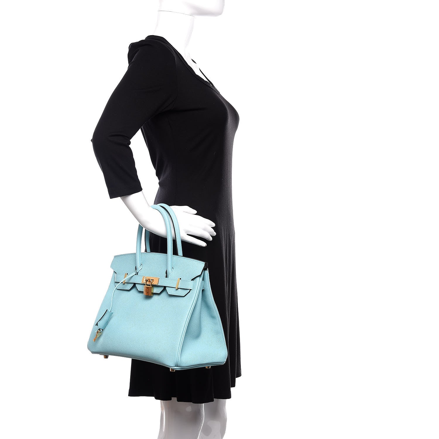 Hermes Epsom Birkin 30 Bleu Atoll 2 of 28