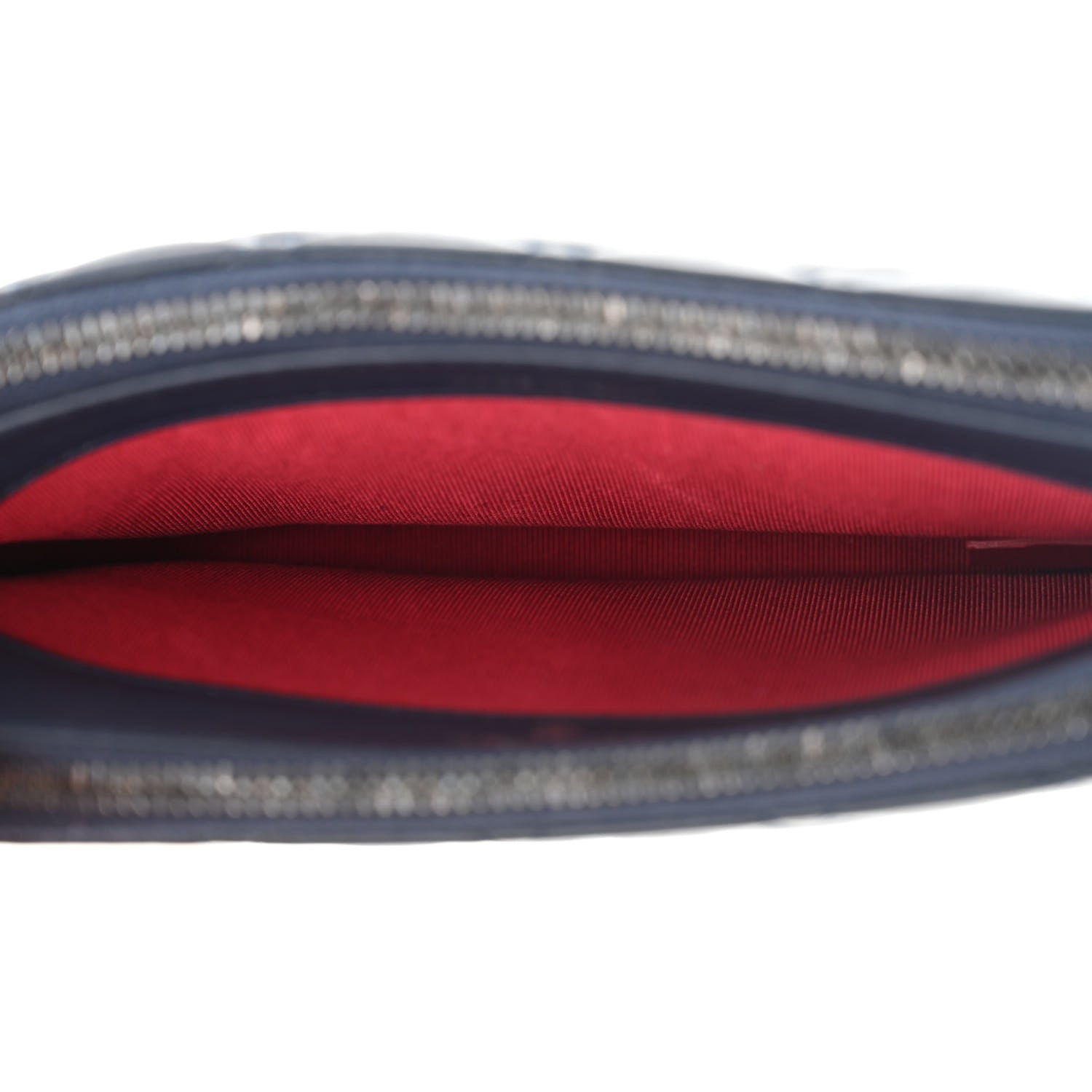 Chanel Aged Calfskin Quilted Small Gabrielle Clutch With Chain Navy Black 6 of 13
