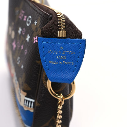 Louis Vuitton Monogram 2019 Christmas Animation Mini Venice Pochette Accessories Blue 6 of 9